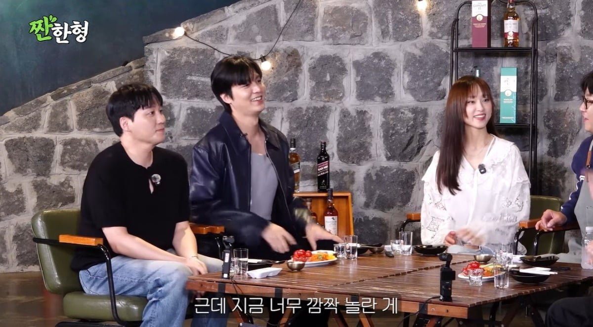 영화 '암살자(들)' 배우 이민호, 류혜영, 김대명이 방송인 신동엽과 만났다. / 사진=유튜브 채널 '짠한형' 방송 캡처