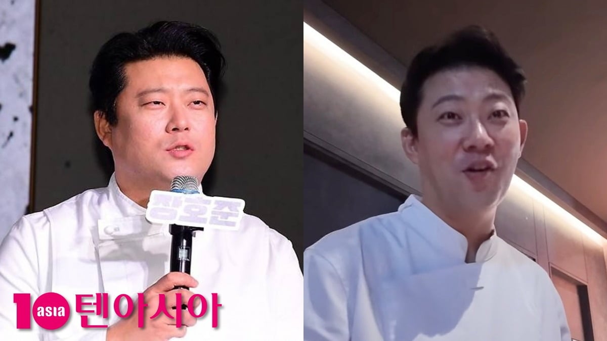 장호준 셰프의 다이어트 전 후 모습. / 사진=텐아시아 DB, 한채아 유튜브 채널