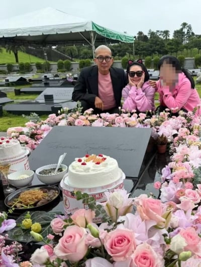 구준엽, 故서희원 48번째 생일도 챙겨…핑크색 티셔츠에 재킷 입고 든든한 ♥남편