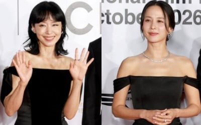 전도연·조여정, 미리 약속이라도 했나?…쌍둥이처럼 닮은 BIFF 드레스
