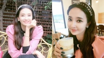 한채영, 수차례 성형설…<br>또 달라진 얼굴