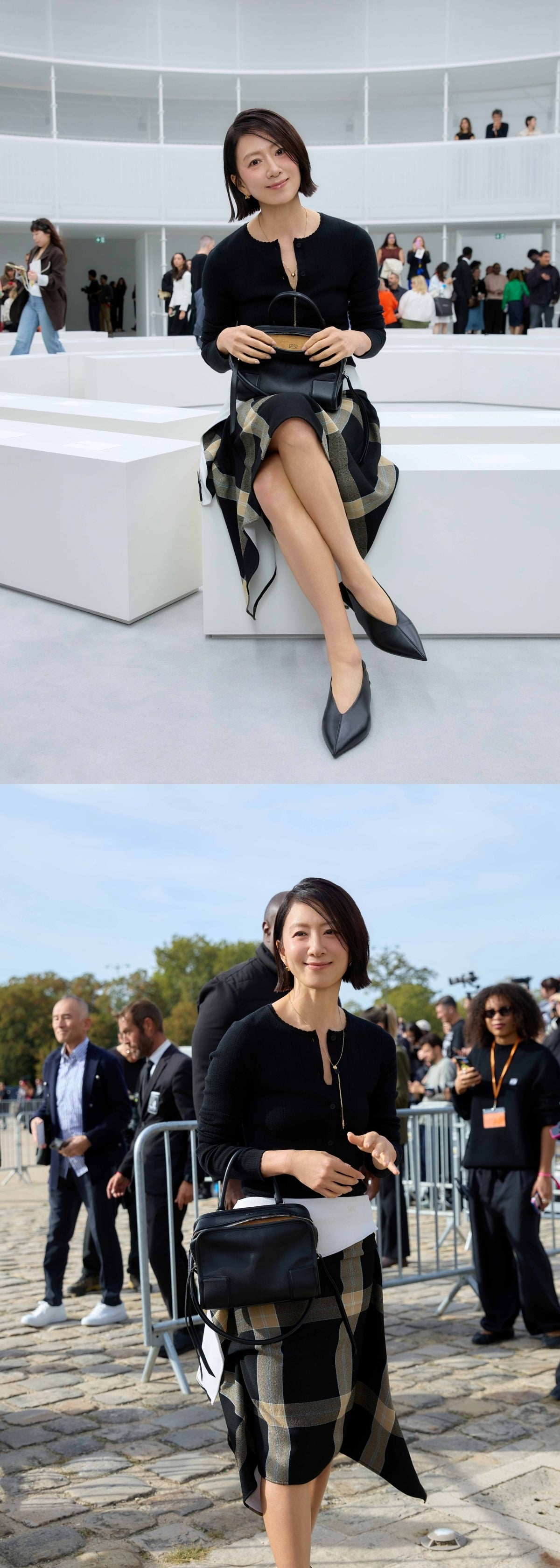 배우 김희애가 파리 패션위크에 참석해 미모를 뽐냈다./사진제공=키이스트