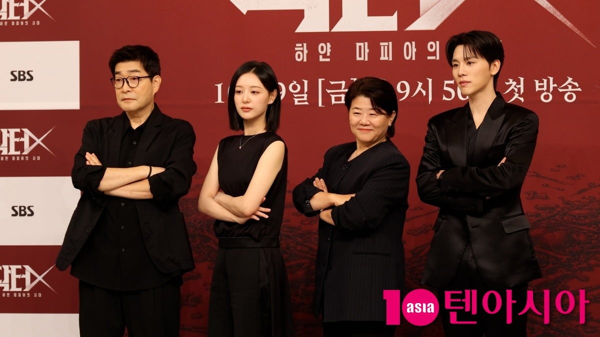 '닥터X : 하얀 마피아의 시대' 출연진이 7일 열린 제작발표회에 참석한 모습이다. / 사진=텐아시아DB