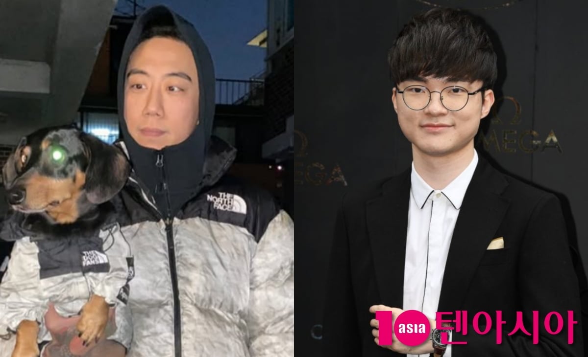 노스페이스갓, 페이커 / 사진=노스페이스갓 인스타그램, 텐아시아 DB