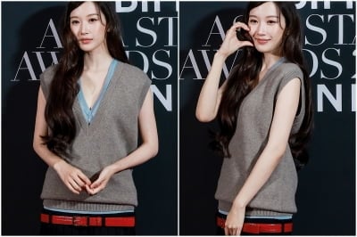벨트가 왜 허벅지 위에…문가영, 어벙벙한 조끼에 허리선 실종까지('BIFF')[TEN스타필드]