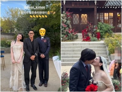 '김고은 절친' 김용지, 열애설 없었는데 유부녀 됐다…♥비연예인 남편과 한옥 야외 예식