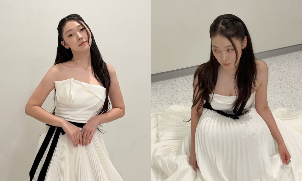  박경혜가 순백의 드레스 자태를 뽐냈다. / 사진=박경혜 SNS