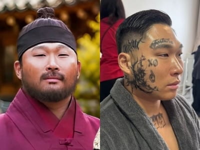 스윙스, 얼굴 뒤덮은 문신 어디로…연기한다더니 확 달라졌다