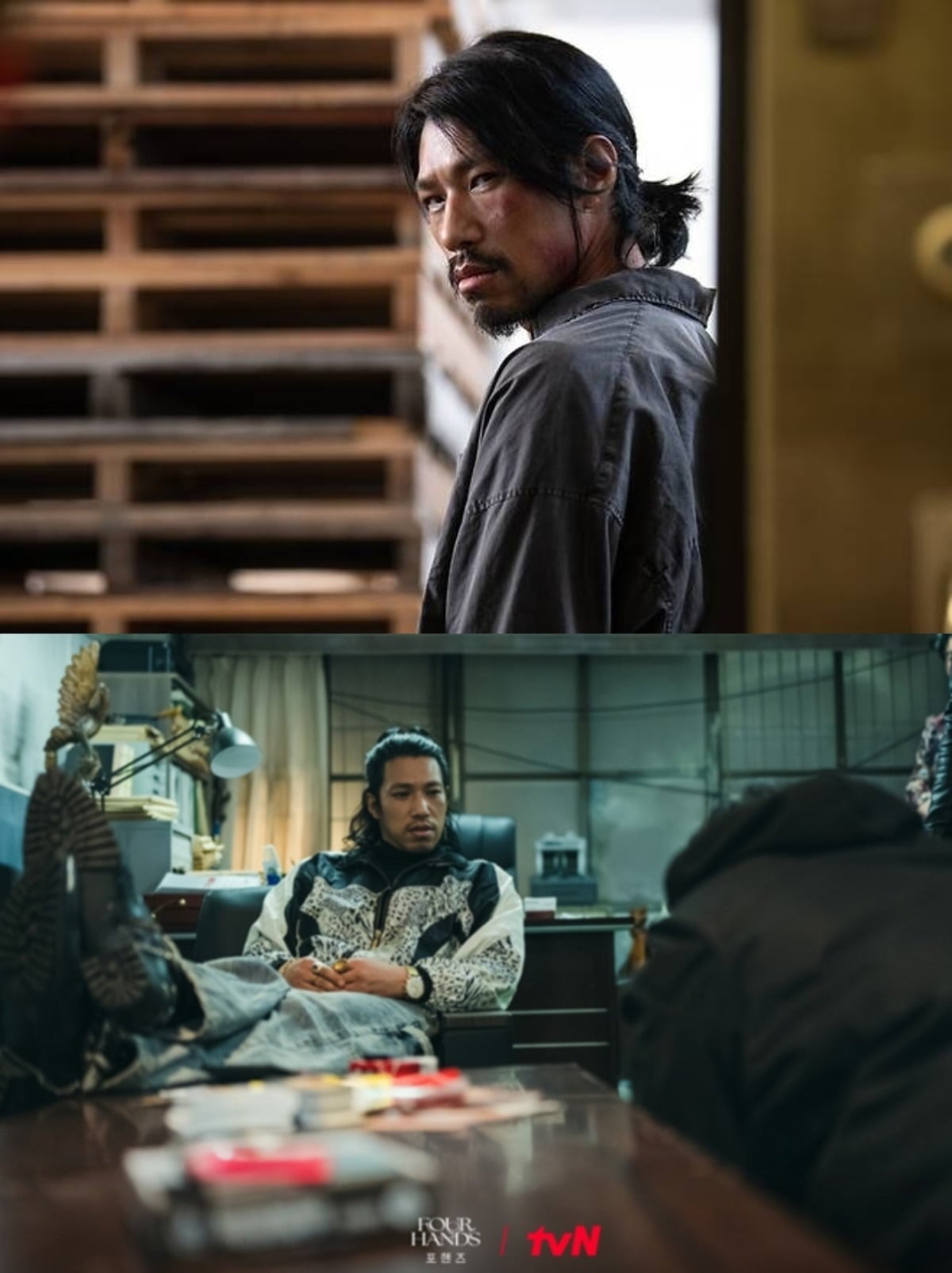 '킬러들의 쇼핑몰'(왼), '포핸즈'(아래)에 출연한 김민./사진제공=월드디즈니컴퍼니코리아, tvN