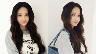 '근황 전할 때마다 성형설'…한채영, 해명 대신 6장으로 '달라진 얼굴' 인증