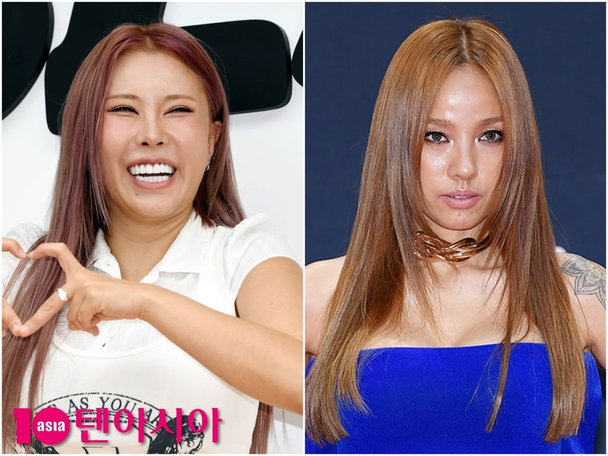 가비와 이효리가 각 공식 행사에 참석해 포즈를 취하고 있다. / 사진=텐아시아DB