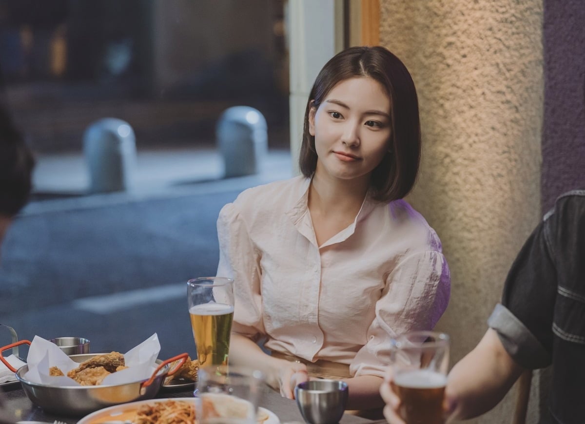 배우 하율리가 출연한 티빙 '로또 1등도 출근합니다'의 한 장면. / 사진제공=티빙