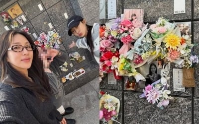 '30세 사망' 故 박보람 묘소 찾아 손하트…EXID 혜린·자핑 "보고 싶어서, 또 올게"