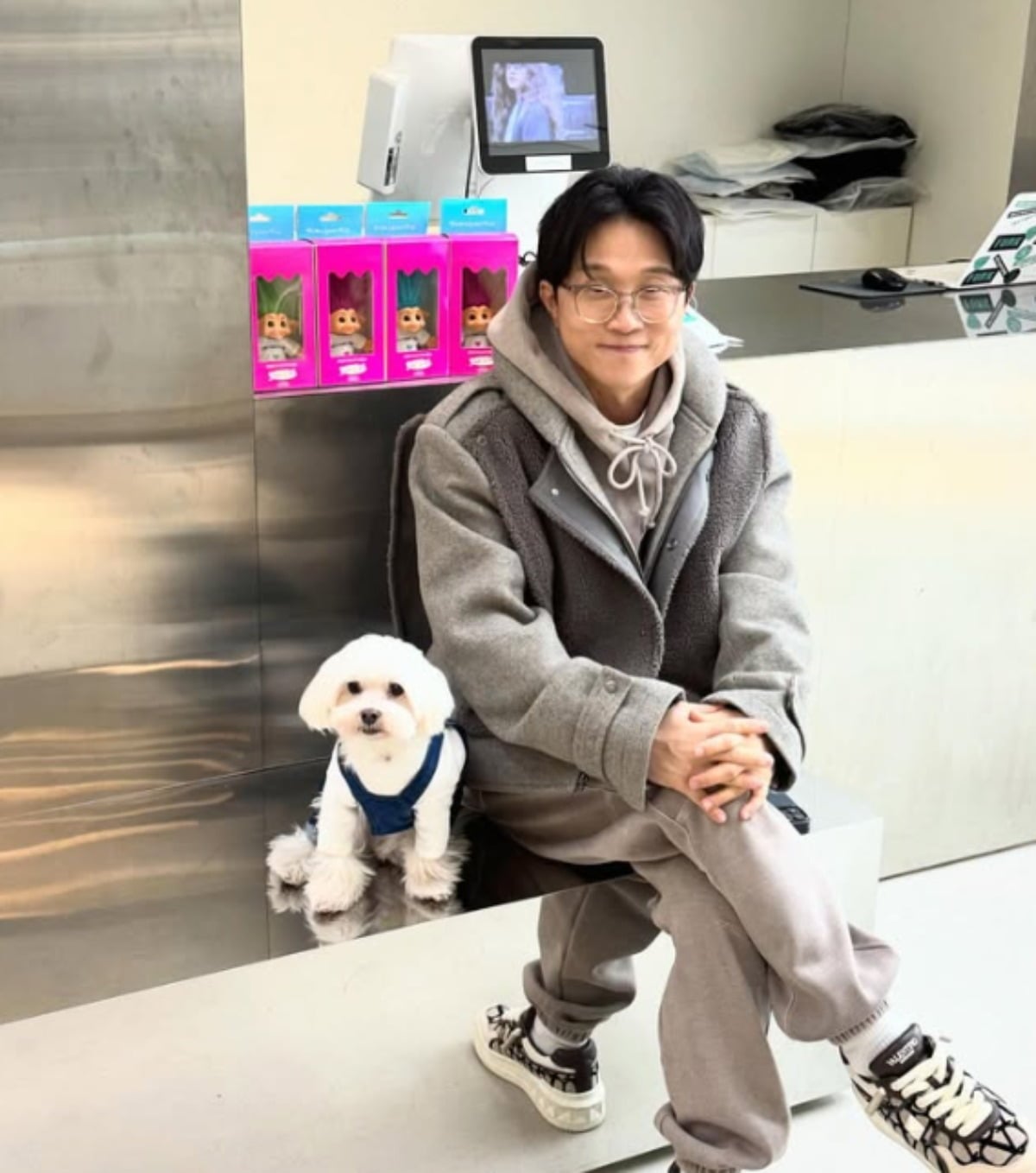 박성광이 반려견 수술을 알렸다./사진=SNS