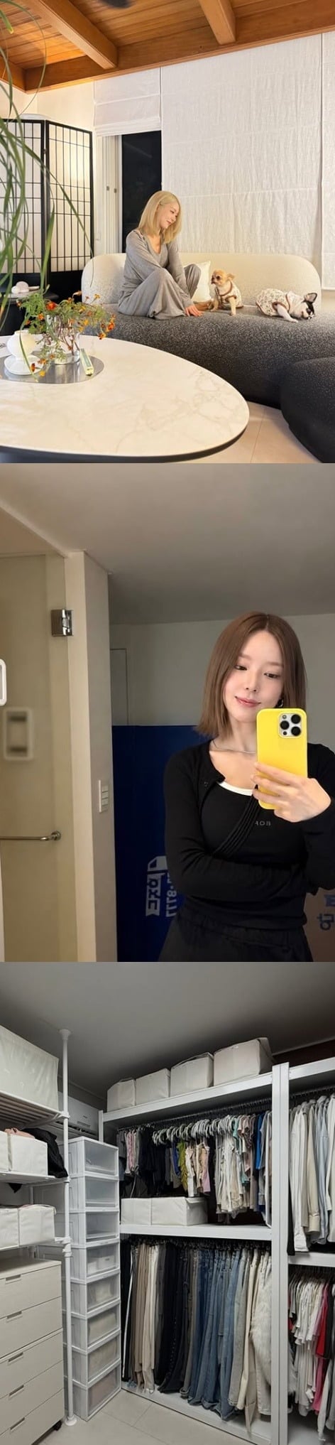 그룹 AOA 출신 초아가 이사한 새집을 공개했다. /사진=SNS