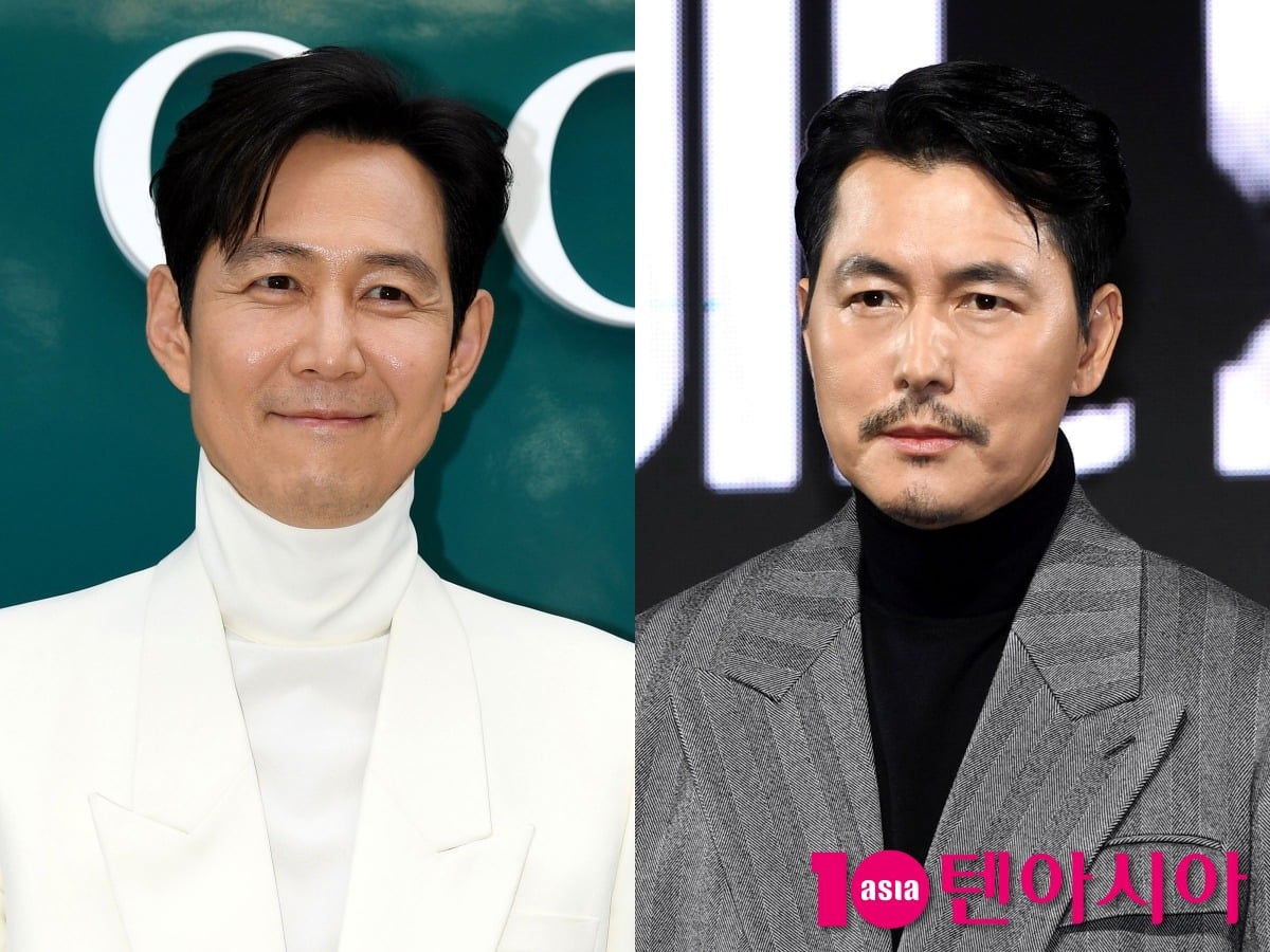 오랜 기간 동료 배우이자 사업 파트너로 함께한 이정재, 정우성. / 사진=텐아시아DB