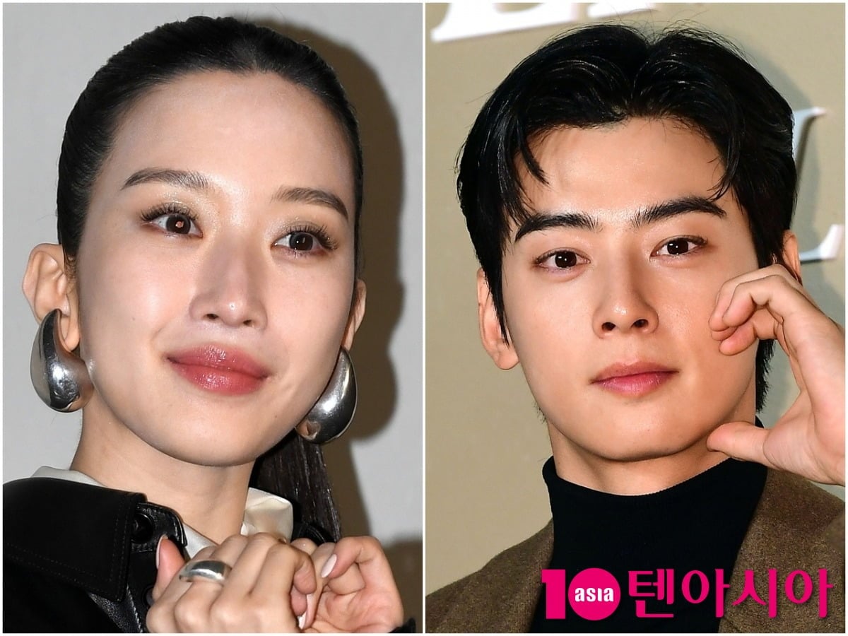 배우 문가영과 차은우가 각 공식 행사에 참석했다. / 사진=텐아시아DB