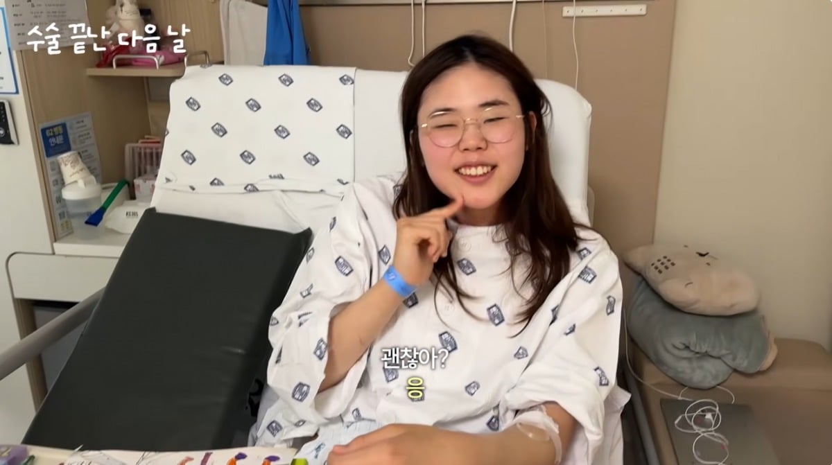 '몽글상담소' 출연자 오지현 씨가 난소암 투병 후 회복 중인 근황을 전했다. / 사진=유튜브 '아보피치' 영상 캡처