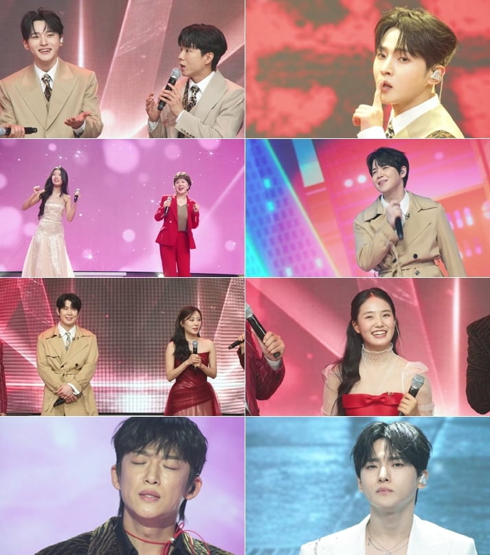 가수 성리가 '무명전설' 우승 이후 달라졌다는 나태주의 폭로에 당황한다./ 사진 제공=MBN ‘전설의 사내’