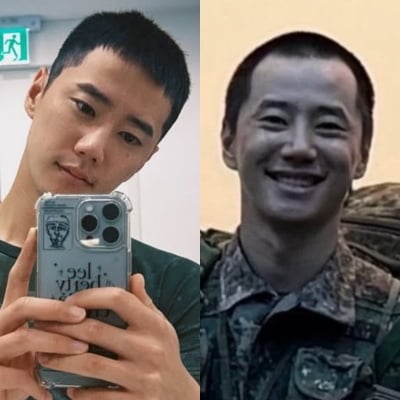 이준영, 'M자 탈모설' 의식했나…휴가 나오자마자 뺵빽한 머리부터 인증