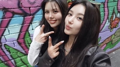 뉴진스 출신 다니엘, 호주서 강아지들과 함께…팬들 "하니 반려견 아니야?"