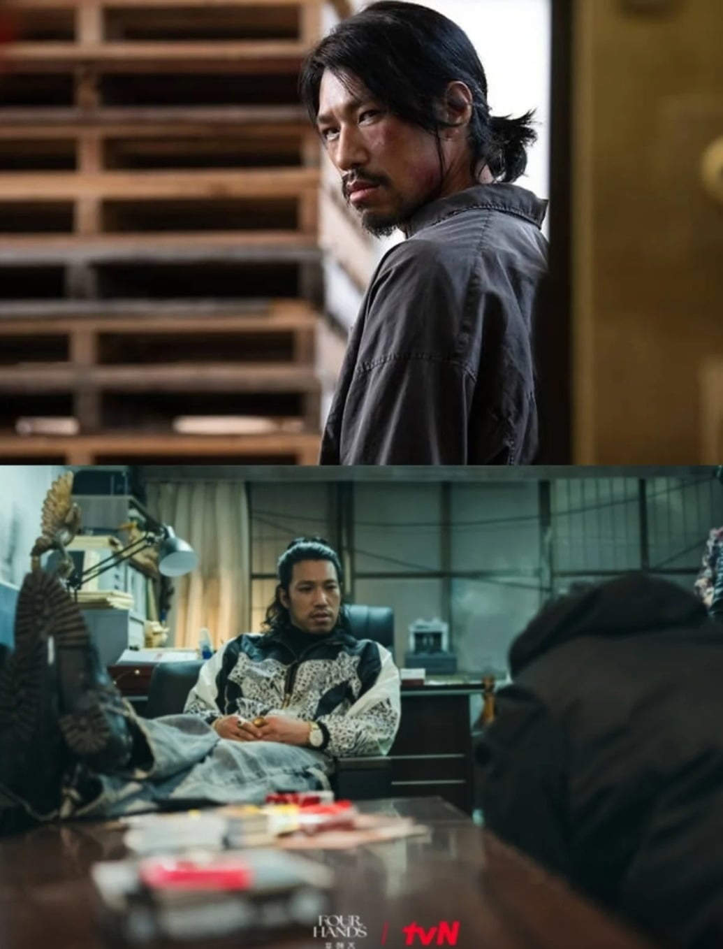 '킬러들의 쇼핑몰'(왼), '포핸즈'(아래)에 출연한 김민./사진제공=월드디즈니컴퍼니코리아, tvN