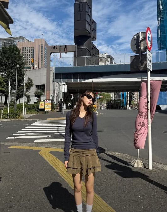 배우 정웅인의 둘째 딸이 일본에서의 여행을 인증하고 있다. / 사진=정웅인 둘째 딸 SNS