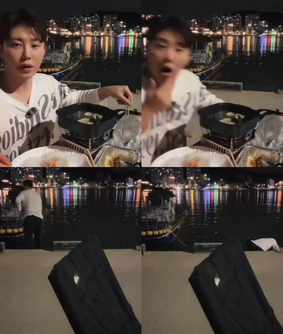 인터넷 얼짱 출신 인플루언서 박지호가 라이브 방송 도중 바다에 빠진 시민을 구조했다. 
