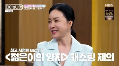 김정난, 시청률 62.7% 드라마 포기했더니..."2년 동안 무직, 후회 없었다" ('데이앤나잇')