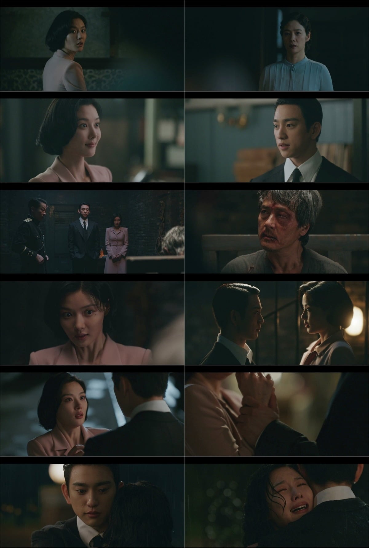 김유정이 박진영 품에서 오열했다./사진제공=tvN