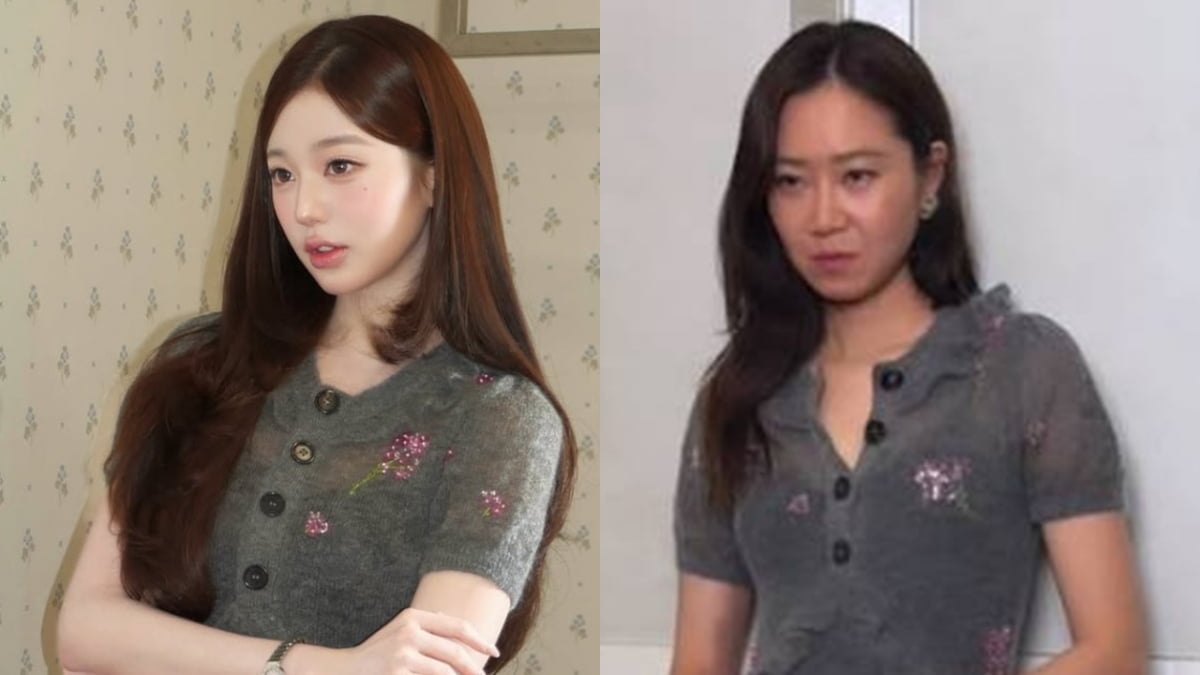 장원영과 공효진이 같은 원피스를 착용한 채 포즈를 취하고 있다. / 사진=장원영, 공효진 각 SNS