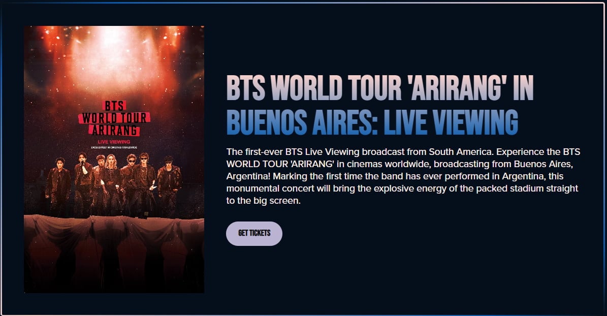 BTS WORLD TOUR 'ARIRANG' IN BUENOS AIRES: LIVE VIEWING 