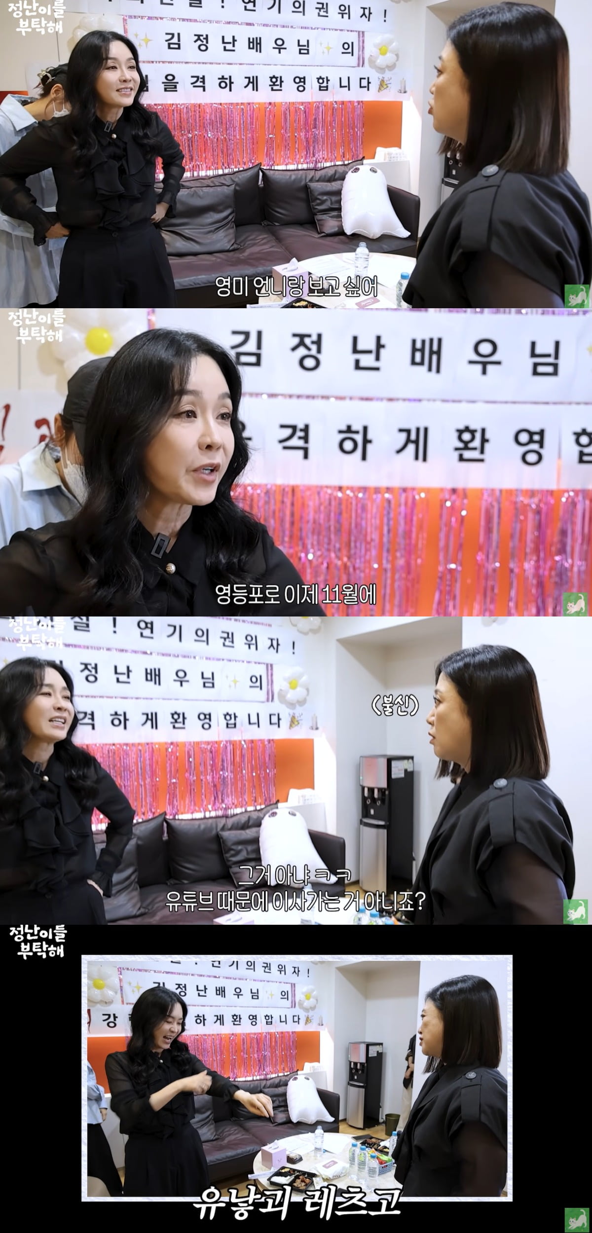 김정난이 이사 소식을 밝혔다. / 사진='김정난' 유튜브 캡처