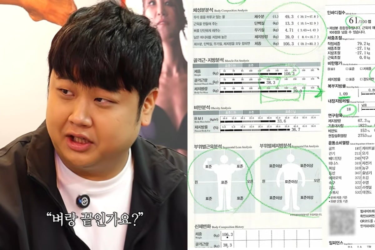 윤남노가 인바디를 재고 다이어트에 돌입했다./사진='스튜디오 글램'