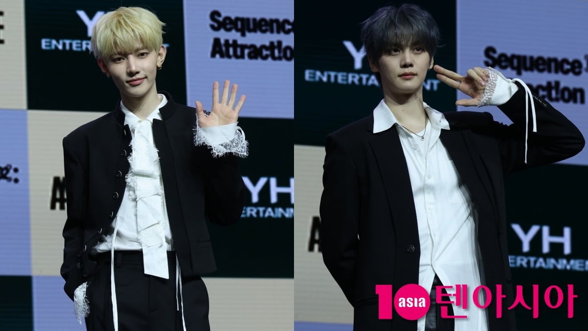 앤더블 쇼케이스 장하오, 김규빈 / 사진= 송이채기자