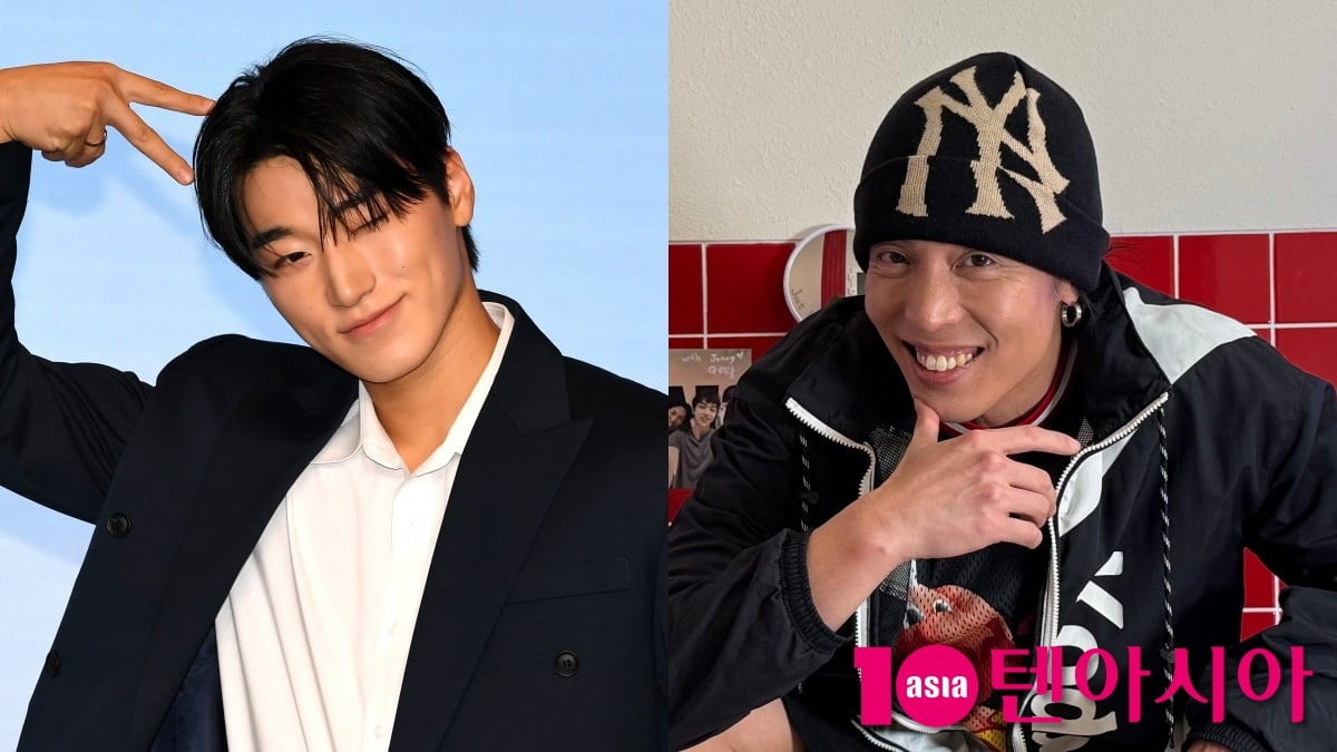 그룹 에이티즈 최산, 댄서 제이블랙/사진=텐아시아 사진DB