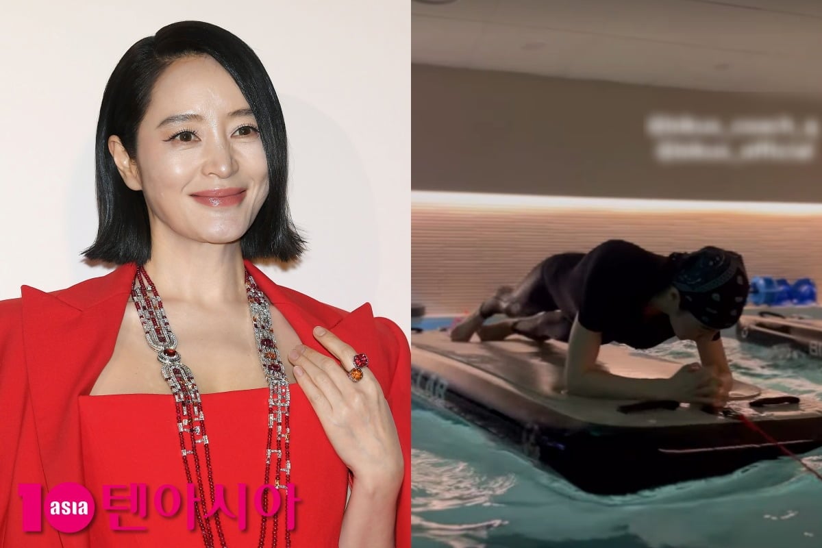 김혜수가 꾸준한 자기관리 결과를 보여줬다. / 사진=텐아시아DB, 김혜수 SNS