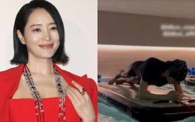 '56세' 김혜수, 늙지 않는 이유 있네…물 위에서도 고난도 운동 거뜬