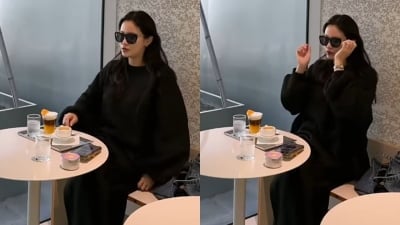 '김준호♥' 김지민, 태교 여행 안 떠나나…D라인 불러오는데 '동네 주민과' 풀코스