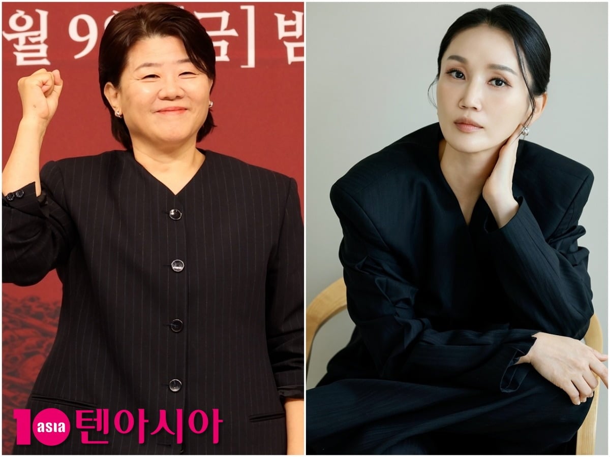 배우 이정은(왼쪽)과 박보경. / 사진=텐아시아DB, 엘줄라이엔터테인먼트