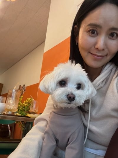 박지윤, 제주서 반려견과 보내는 행복한 일상…이혼 후 근황